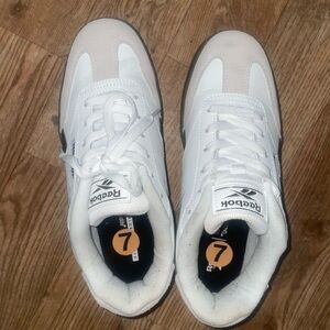 Reebok Classic White and Gray Sneakers